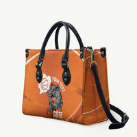 Ivory Coast Basketball Custom Leather Bag Allez Les Elephants - Wonder Print Shop