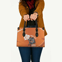 Ivory Coast Basketball Custom Leather Bag Allez Les Elephants - Wonder Print Shop