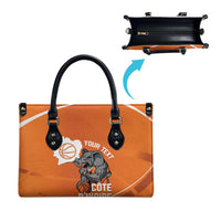 Ivory Coast Basketball Custom Leather Bag Allez Les Elephants - Wonder Print Shop