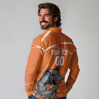 Ivory Coast Basketball Custom Long Sleeve Polo Shirt Allez Les Elephants - Wonder Print Shop