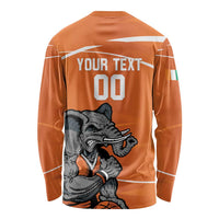 Ivory Coast Basketball Custom Long Sleeve Shirt Allez Les Elephants - Wonder Print Shop