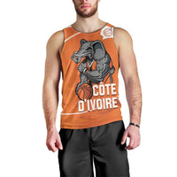 Ivory Coast Basketball Custom Men Tank Top Allez Les Elephants - Wonder Print Shop