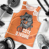 Ivory Coast Basketball Custom Men Tank Top Allez Les Elephants - Wonder Print Shop