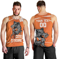 Ivory Coast Basketball Custom Men Tank Top Allez Les Elephants - Wonder Print Shop