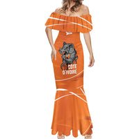 Ivory Coast Basketball Custom Mermaid Dress Allez Les Elephants - Wonder Print Shop