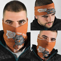Ivory Coast Basketball Custom Neck Gaiter Allez Les Elephants - Wonder Print Shop