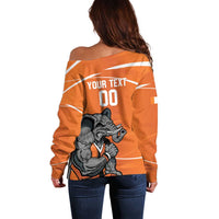 Ivory Coast Basketball Custom Off Shoulder Sweater Allez Les Elephants - Wonder Print Shop