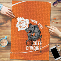 Ivory Coast Basketball Custom Puzzle Allez Les Elephants - Wonder Print Shop