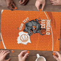 Ivory Coast Basketball Custom Puzzle Allez Les Elephants - Wonder Print Shop