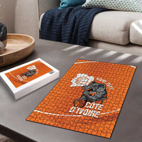 Ivory Coast Basketball Custom Puzzle Allez Les Elephants - Wonder Print Shop