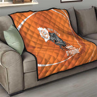 Ivory Coast Basketball Custom Quilt Allez Les Elephants - Wonder Print Shop