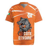 Ivory Coast Basketball Custom Rugby Jersey Allez Les Elephants - Wonder Print Shop