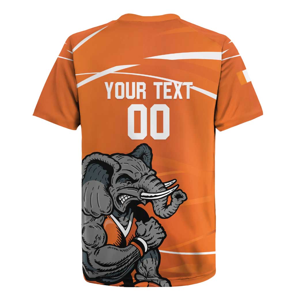 Ivory Coast Basketball Custom Rugby Jersey Allez Les Elephants - Wonder Print Shop