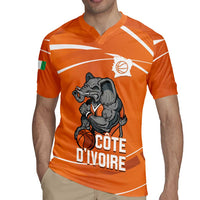 Ivory Coast Basketball Custom Rugby Jersey Allez Les Elephants - Wonder Print Shop