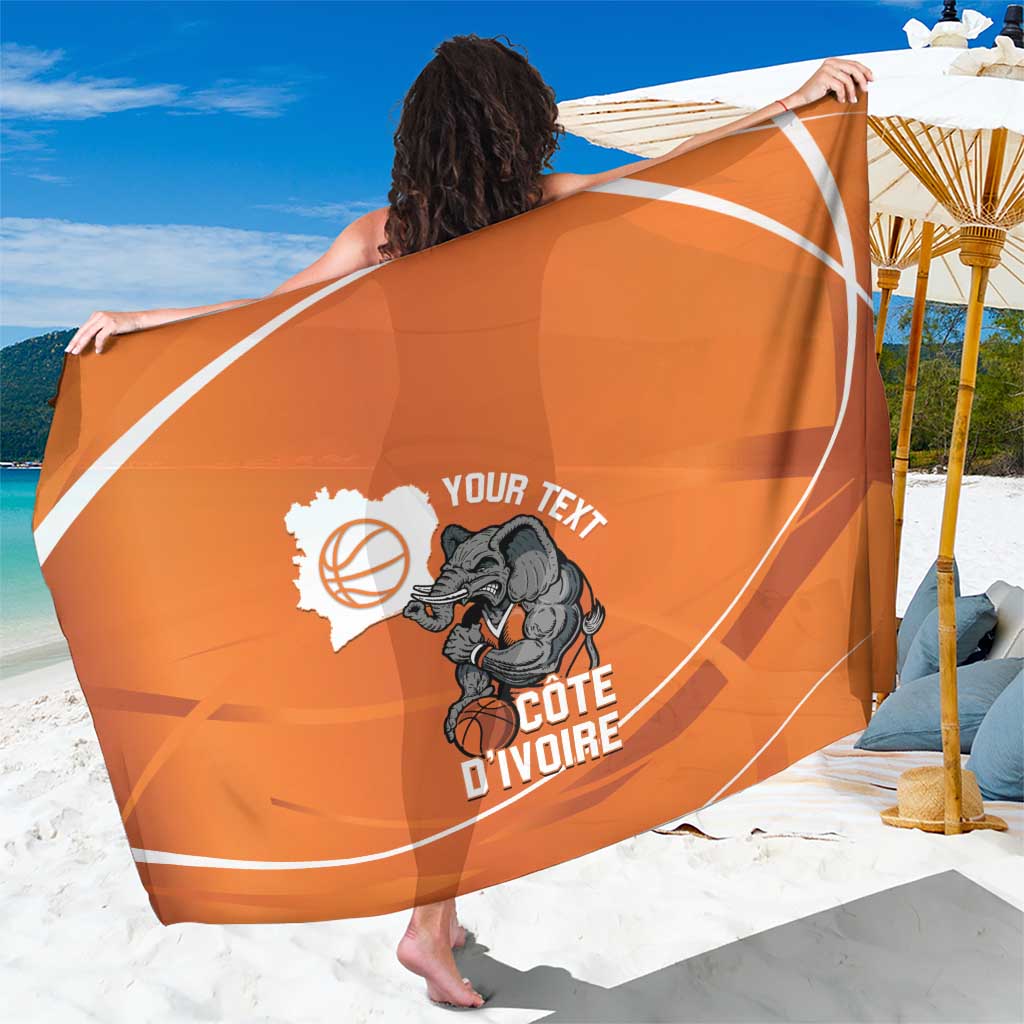 Ivory Coast Basketball Custom Sarong Allez Les Elephants - Wonder Print Shop