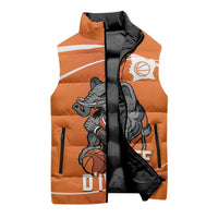 Ivory Coast Basketball Custom Sleeveless Puffer Jacket Allez Les Elephants - Wonder Print Shop