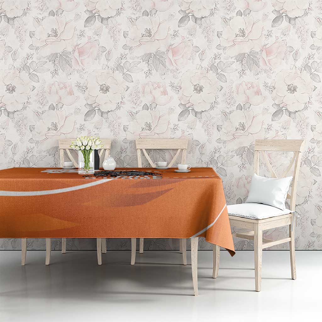 Ivory Coast Basketball Custom Tablecloth Allez Les Elephants - Wonder Print Shop