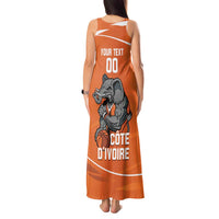 Ivory Coast Basketball Custom Tank Maxi Dress Allez Les Elephants - Wonder Print Shop