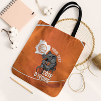 Ivory Coast Basketball Custom Tote Bag Allez Les Elephants - Wonder Print Shop