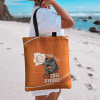 Ivory Coast Basketball Custom Tote Bag Allez Les Elephants - Wonder Print Shop