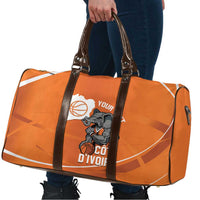 Ivory Coast Basketball Custom Travel Bag Allez Les Elephants - Wonder Print Shop