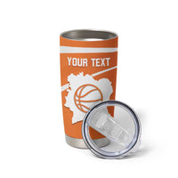 Ivory Coast Basketball Custom Tumbler Cup Allez Les Elephants - Wonder Print Shop
