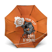 Ivory Coast Basketball Custom Umbrella Allez Les Elephants - Wonder Print Shop