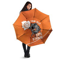 Ivory Coast Basketball Custom Umbrella Allez Les Elephants - Wonder Print Shop