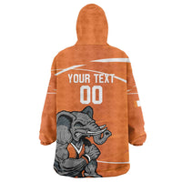 Ivory Coast Basketball Custom Wearable Blanket Hoodie Allez Les Elephants - Wonder Print Shop