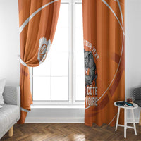 Ivory Coast Basketball Custom Window Curtain Allez Les Elephants - Wonder Print Shop