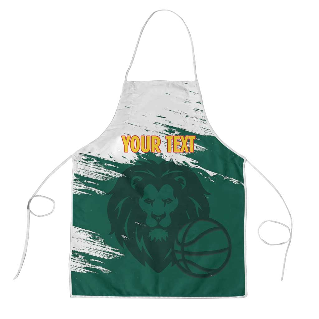 Cameroon Basketball Custom Apron Come On Indomitable Lions - Wonder Print Shop