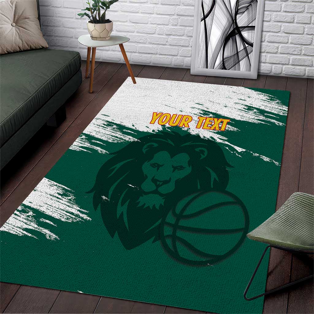 Cameroon Basketball Custom Area Rug Come On Indomitable Lions - Wonder Print Shop