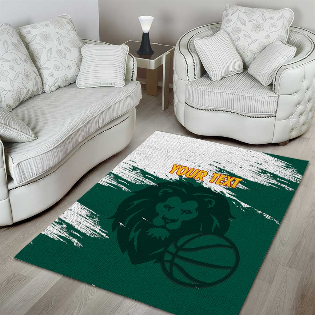 Cameroon Basketball Custom Area Rug Come On Indomitable Lions - Wonder Print Shop