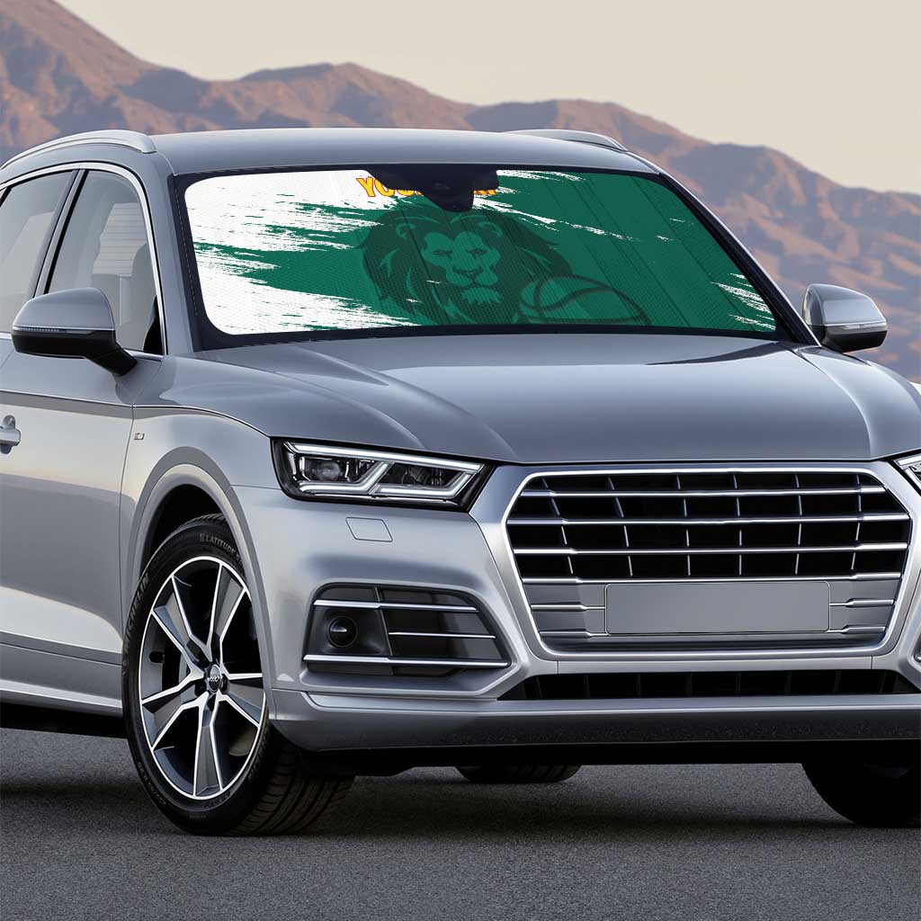 Cameroon Basketball Custom Auto Sun Shade Come On Indomitable Lions - Wonder Print Shop