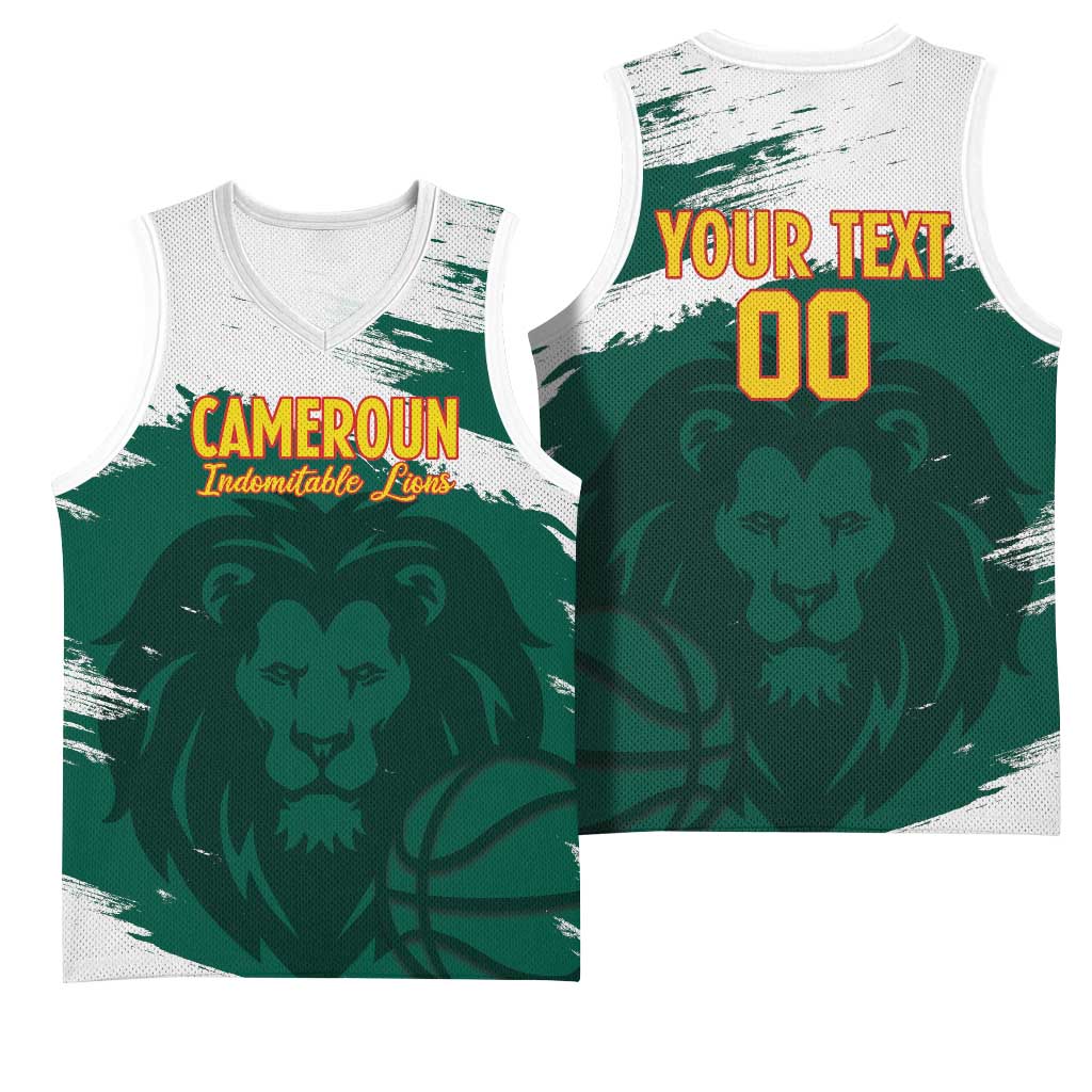 Cameroon Basketball Custom Basketball Jersey Come On Indomitable Lions - Wonder Print Shop