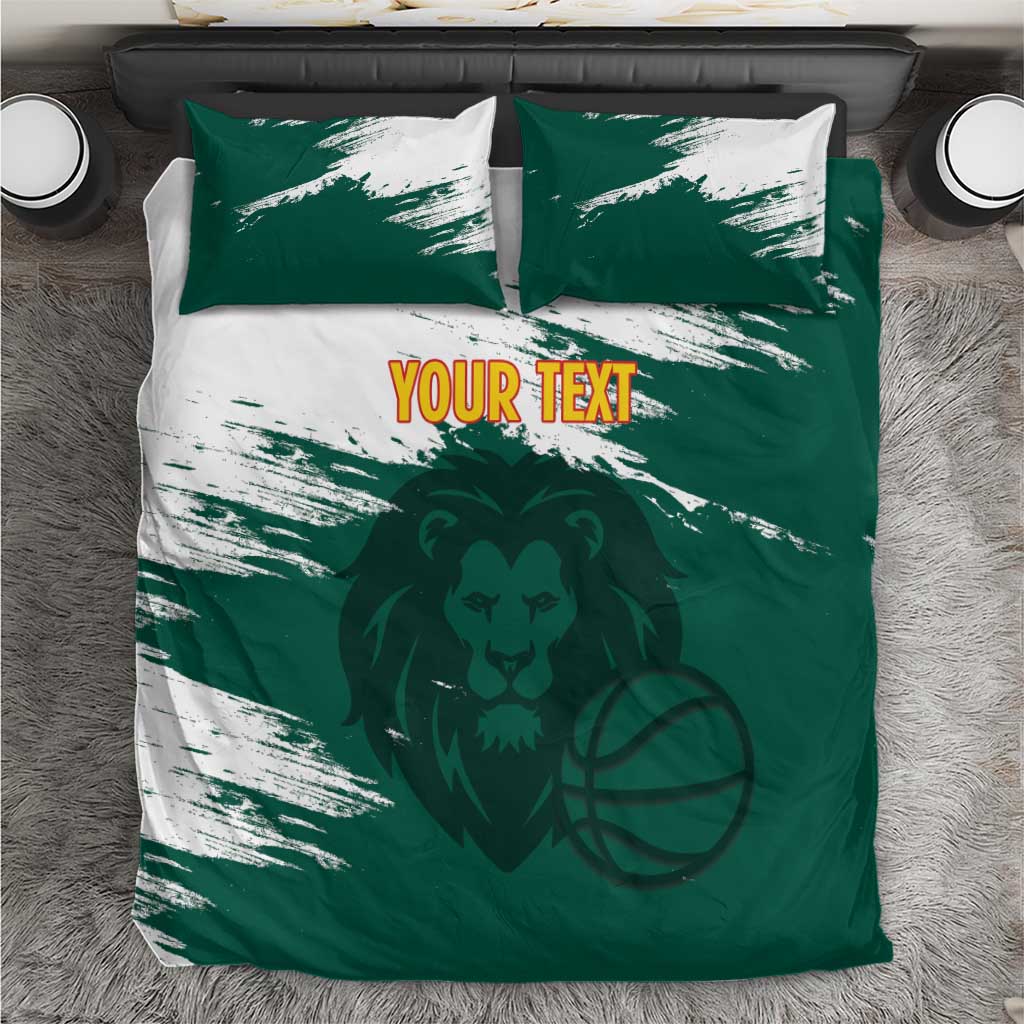 Cameroon Basketball Custom Bedding Set Come On Indomitable Lions - Wonder Print Shop