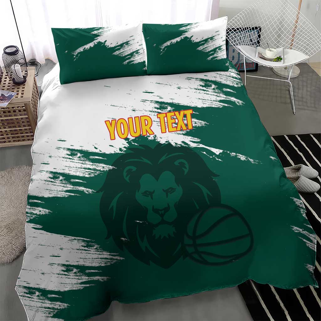 Cameroon Basketball Custom Bedding Set Come On Indomitable Lions - Wonder Print Shop
