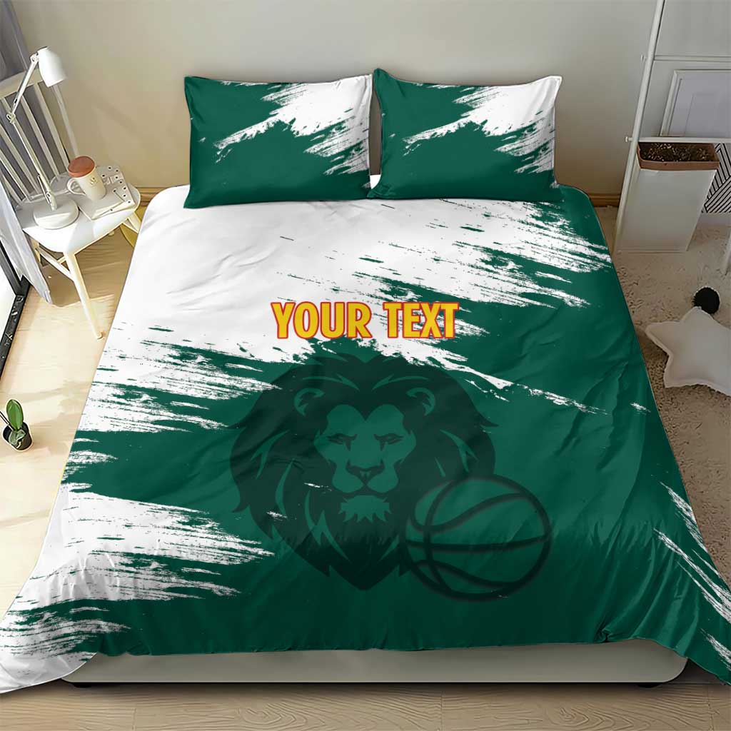 Cameroon Basketball Custom Bedding Set Come On Indomitable Lions - Wonder Print Shop