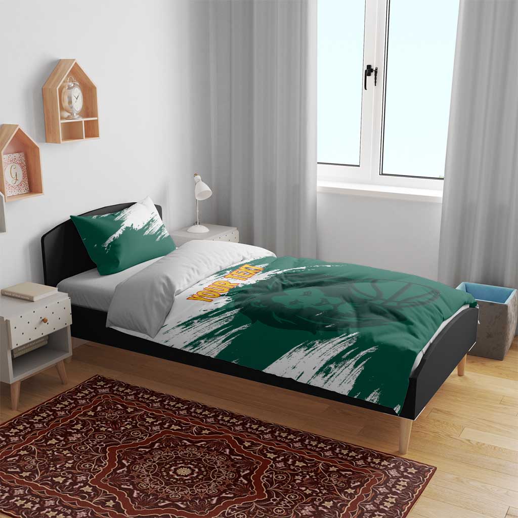 Cameroon Basketball Custom Bedding Set Come On Indomitable Lions - Wonder Print Shop