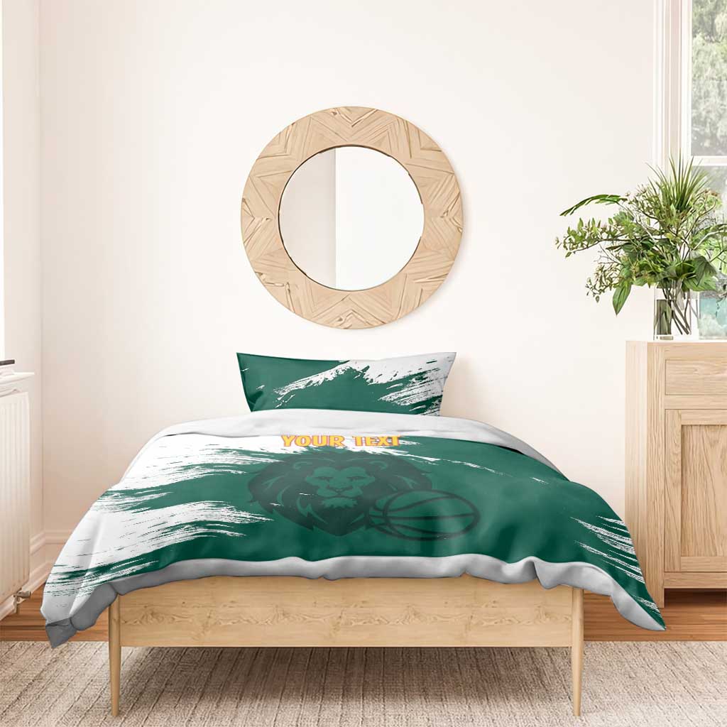 Cameroon Basketball Custom Bedding Set Come On Indomitable Lions - Wonder Print Shop