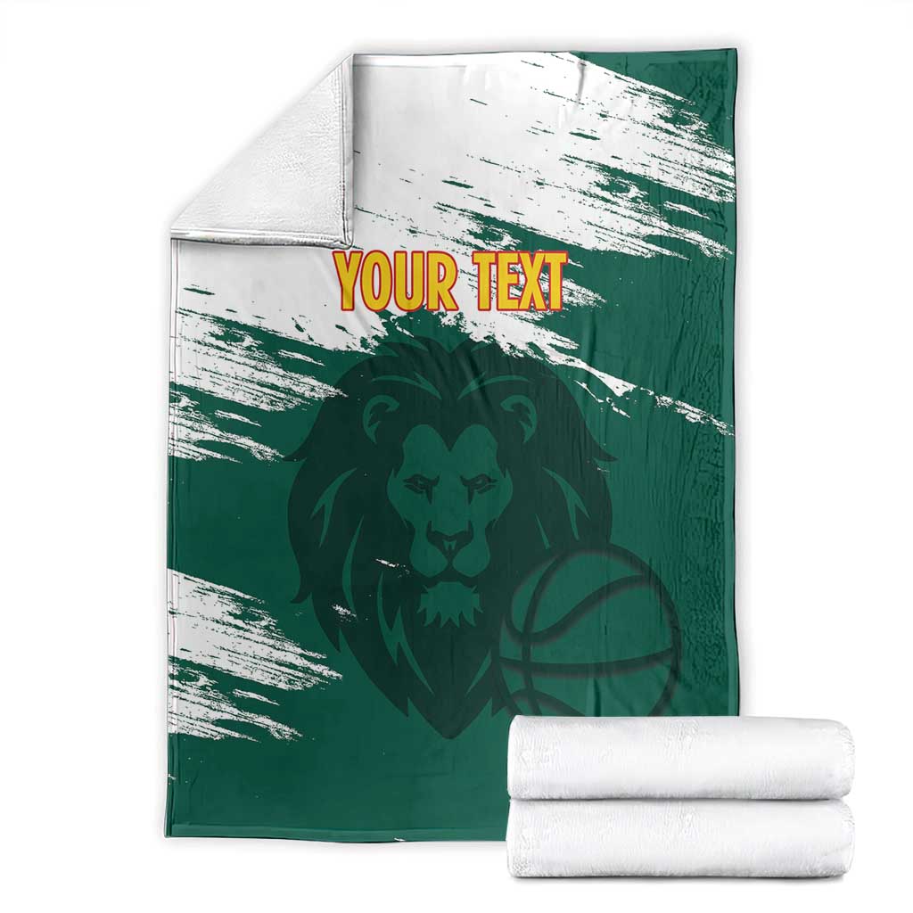 Cameroon Basketball Custom Blanket Come On Indomitable Lions - Wonder Print Shop