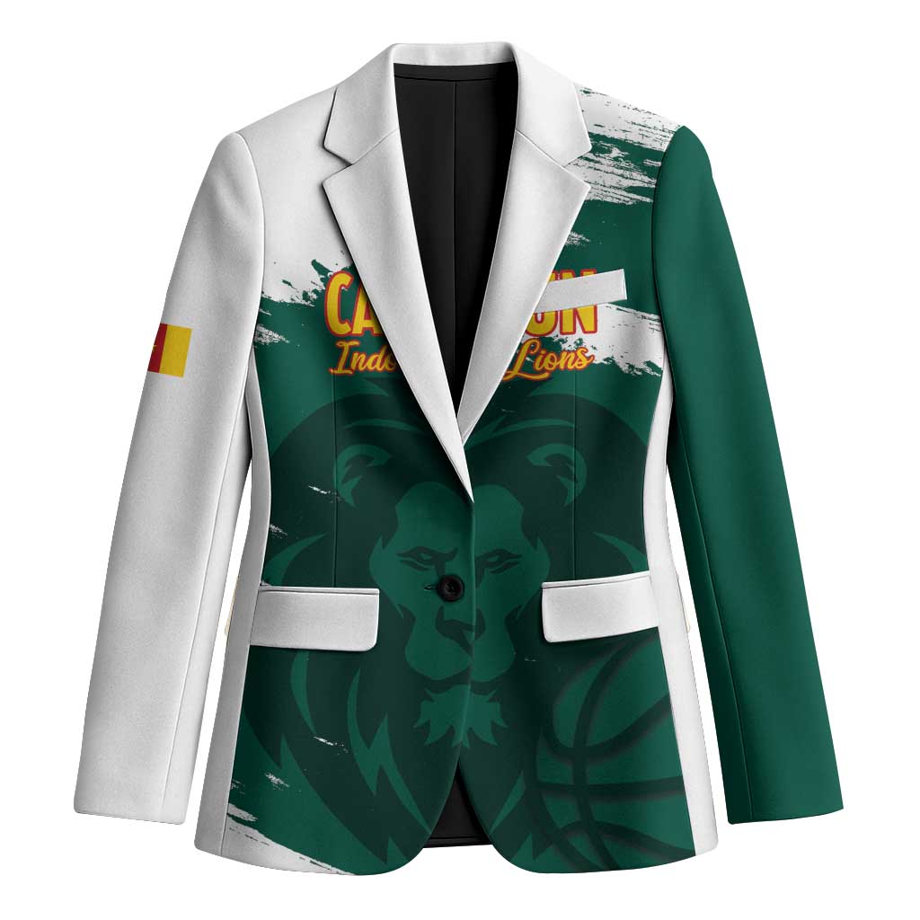 Cameroon Basketball Custom Blazer Come On Indomitable Lions - Wonder Print Shop