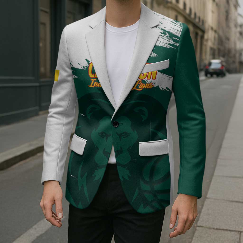 Cameroon Basketball Custom Blazer Come On Indomitable Lions - Wonder Print Shop