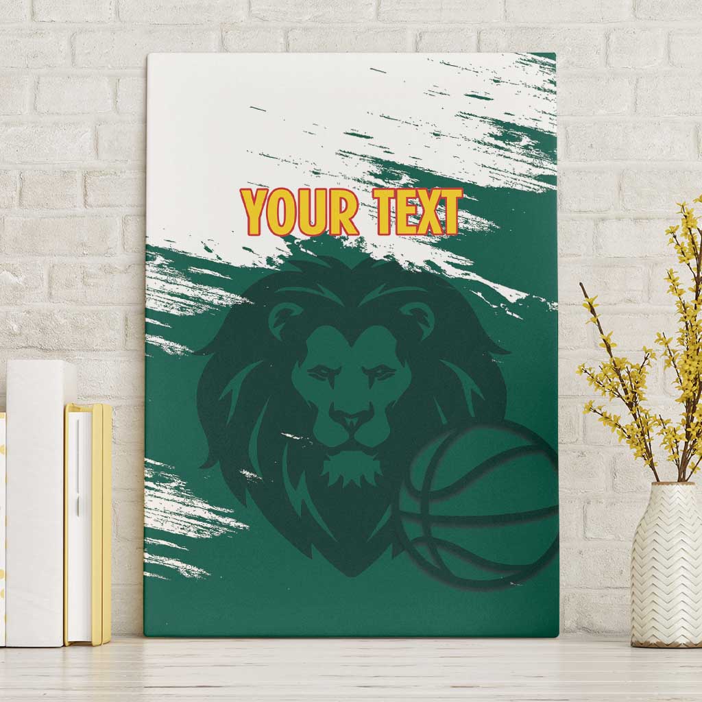 Cameroon Basketball Custom Canvas Wall Art Come On Indomitable Lions - Wonder Print Shop