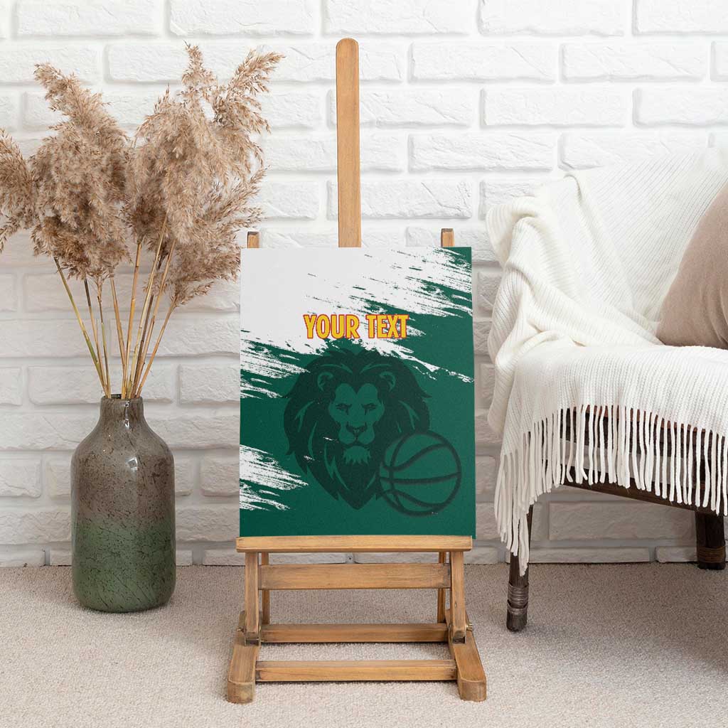 Cameroon Basketball Custom Canvas Wall Art Come On Indomitable Lions - Wonder Print Shop