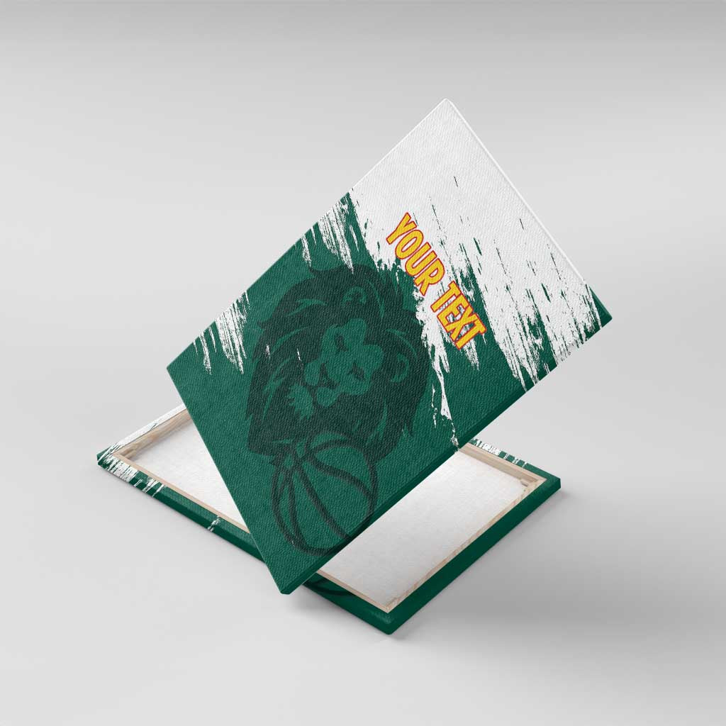 Cameroon Basketball Custom Canvas Wall Art Come On Indomitable Lions - Wonder Print Shop