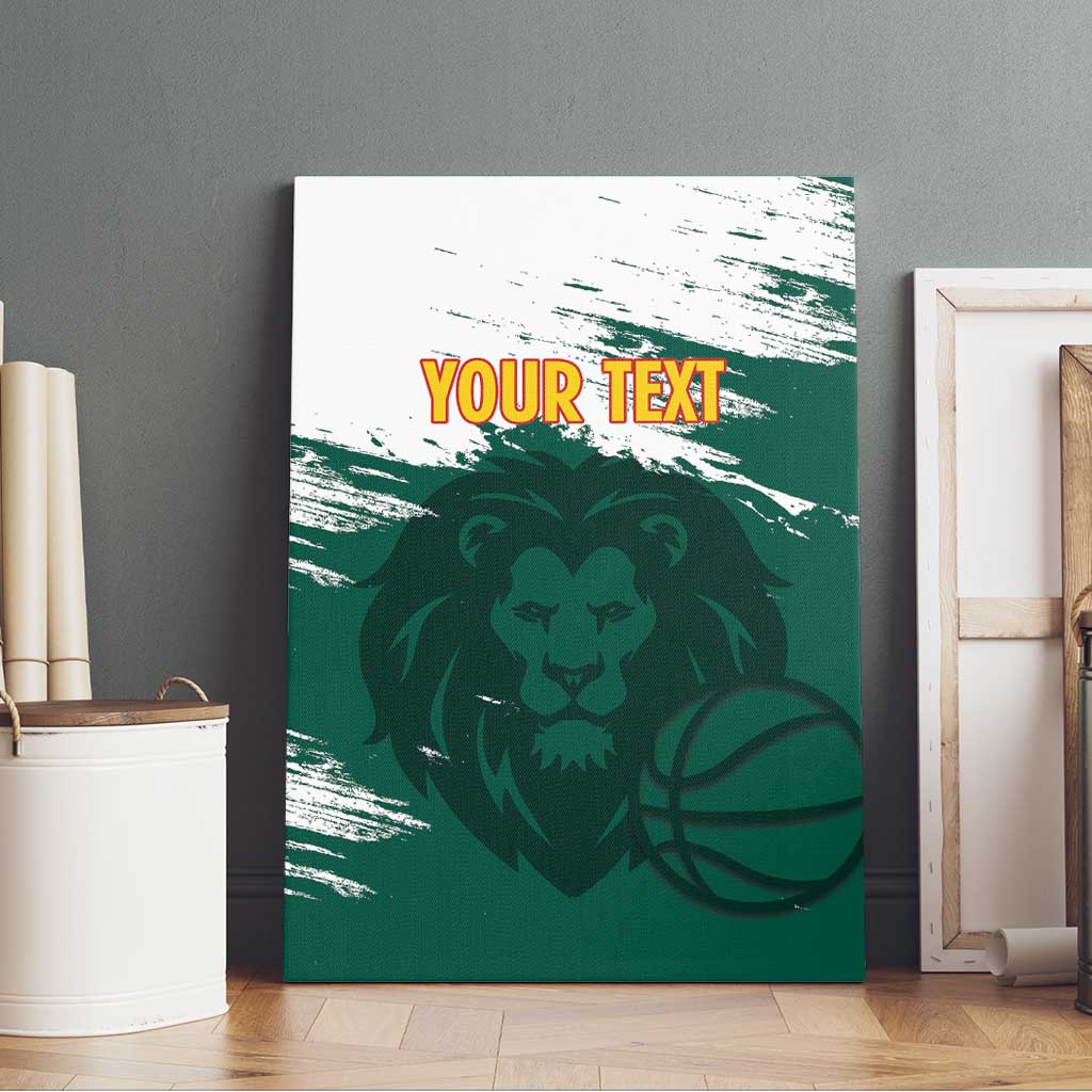 Cameroon Basketball Custom Canvas Wall Art Come On Indomitable Lions - Wonder Print Shop