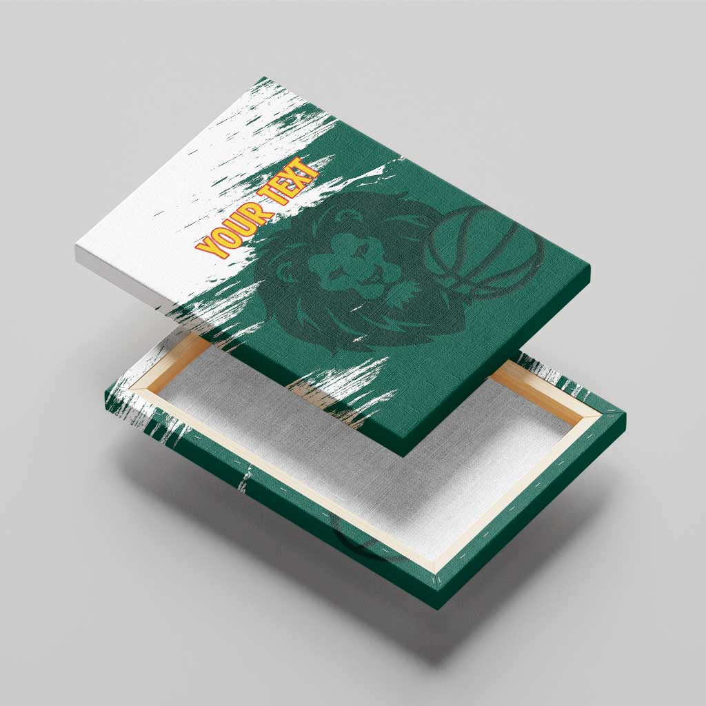 Cameroon Basketball Custom Canvas Wall Art Come On Indomitable Lions - Wonder Print Shop