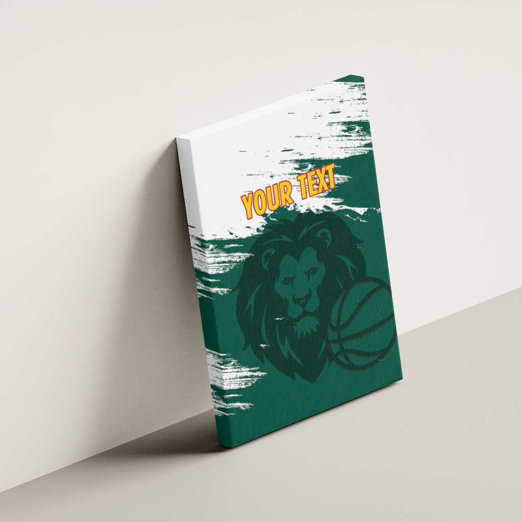 Cameroon Basketball Custom Canvas Wall Art Come On Indomitable Lions - Wonder Print Shop