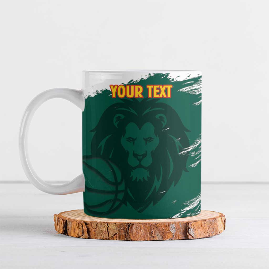 Cameroon Basketball Custom Ceramic Mug Come On Indomitable Lions - Wonder Print Shop